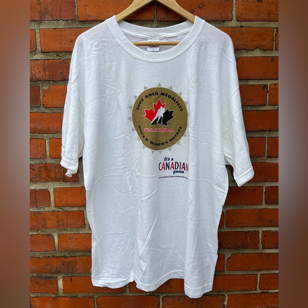 Vintage Molson Canadian T-Shirt / XL / 2002 / Canada Gold
